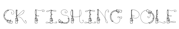 CK Fishing Pole Font Image