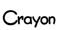 Crayon Font Image