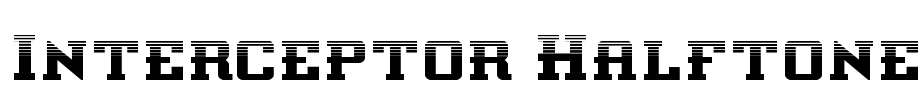 Interceptor Halftone Font Image