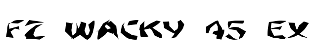 FZ WACKY 45 EX Font Image