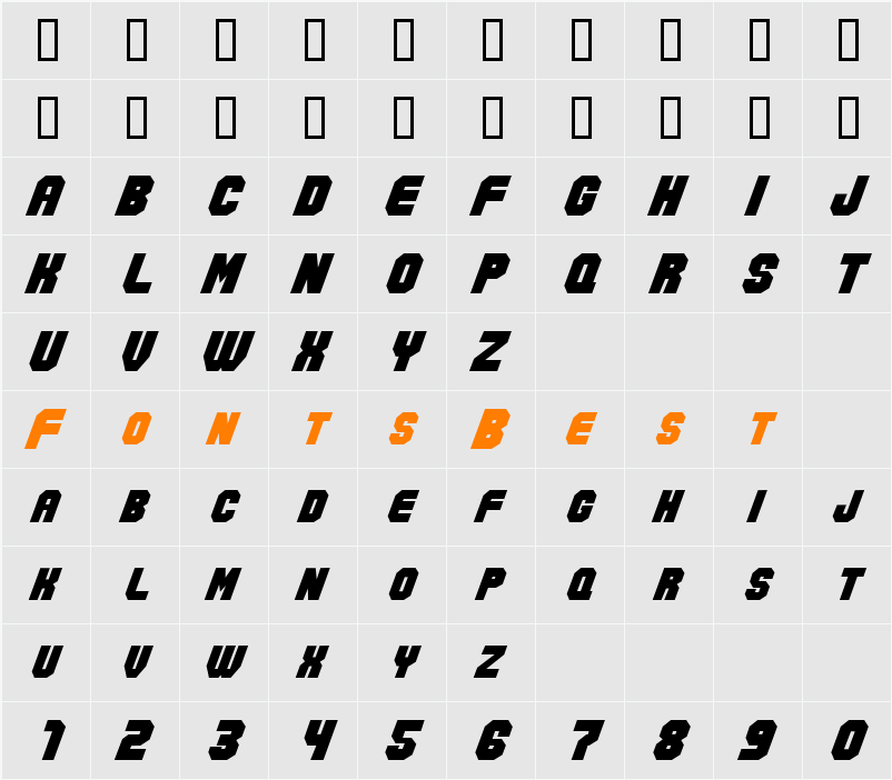 Action Force Character Map