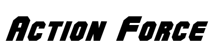 Action Force Font Image