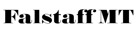 Falstaff MT Font Image