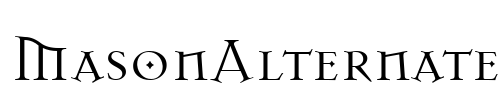 MasonAlternate Font Image