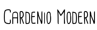 Cardenio Modern Font Image