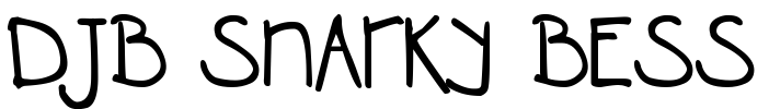 DJB SNARKY BESS Font Image