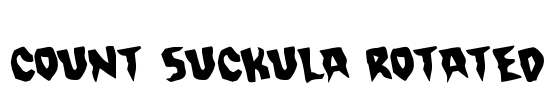 Count Suckula Rotated Font Image