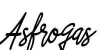 Asfrogas Font Image