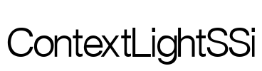 Context Light SSi Font Image