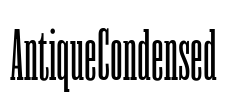 AntiqueCondensed Font Image