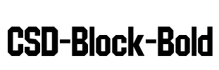 CSD-Block-Bold Font Image