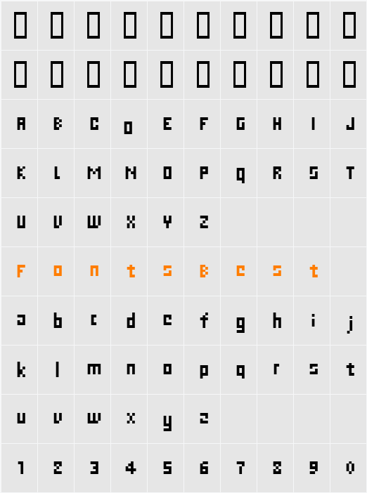 C Web Character Map