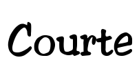 Courte Font Image