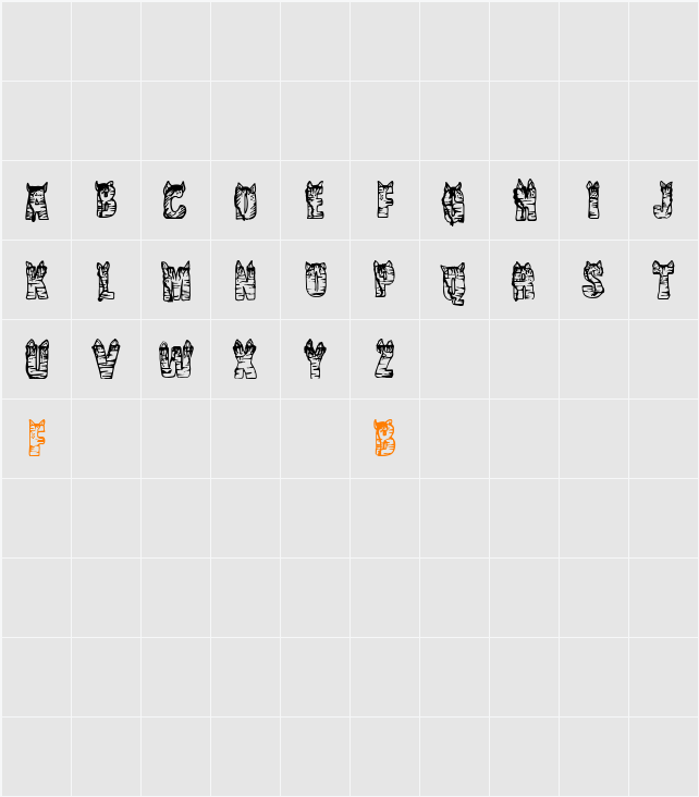 CF NaVia Character Map