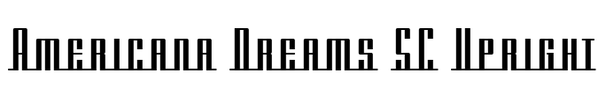 Americana Dreams SC Upright Font Image