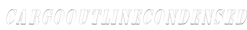 CargoOutlineCondensed Font Image