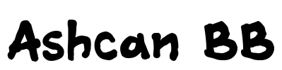 Ashcan BB Font Image