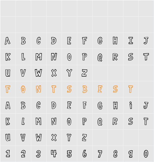 VTCGarageSale Character Map