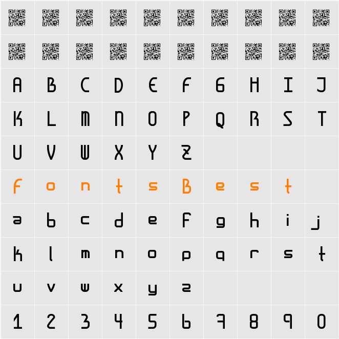 AmplitudesBold Character Map