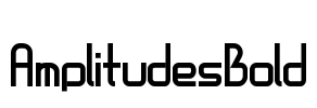 AmplitudesBold Font Image