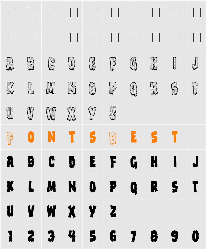 CC Frostbite Character Map