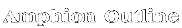 Amphion Outline Font Image