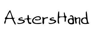 AstersHand Font Image