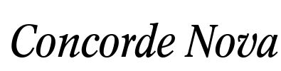 Concorde Nova Font Image