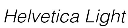 Helvetica Light