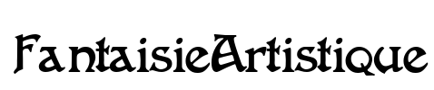 FantaisieArtistique Font Image