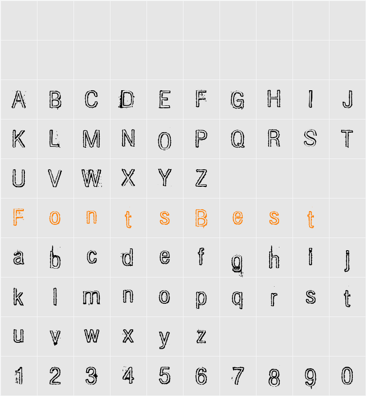 DIESEL Character Map