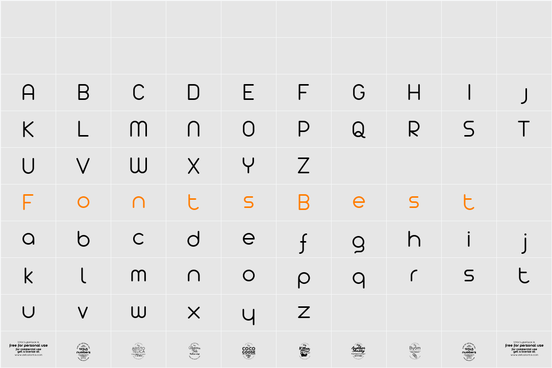 Arista 2.0 Light Character Map