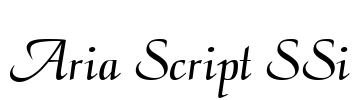 Aria Script SSi Font Image