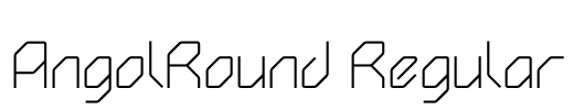 AngolRound Regular Font Image