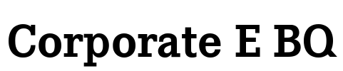 Corporate E BQ Font Image