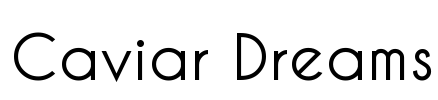 Caviar Dreams Font Image