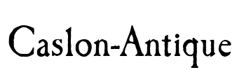 Caslon-Antique Font Image