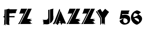 FZ JAZZY 56 Font Image