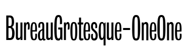 BureauGrotesque-OneOne Font Image