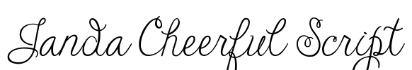 Janda Cheerful Script