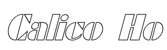 Calico Ho Font Image