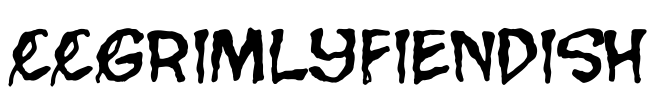 CCGrimlyFiendish Font Image