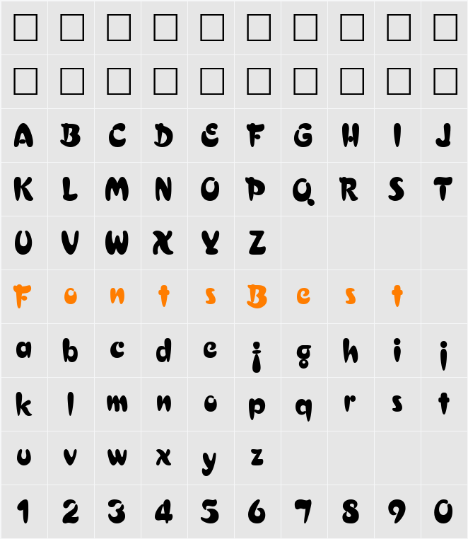 Cressida Character Map