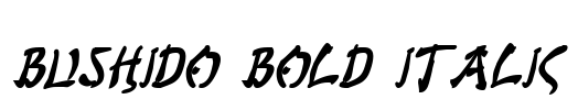 Bushido Bold Italic