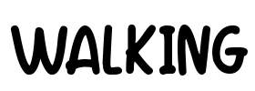 Walking Font Image