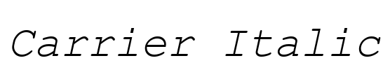 Carrier Italic