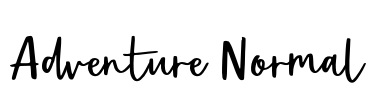 Adventure Normal Font Image