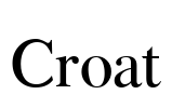 Croat Font Image