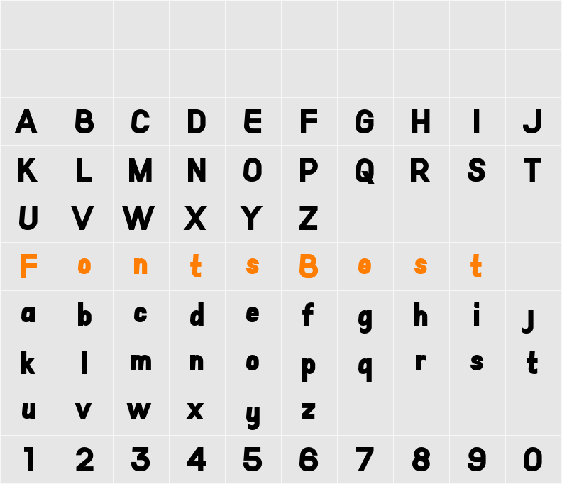 Eno Character Map