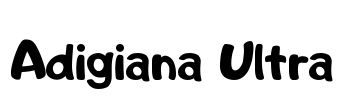 Adigiana Ultra Font Image